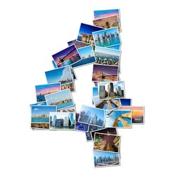 Number made of new york photos