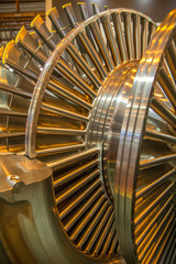 Fototapeta premium turbine rotor internal steel machine