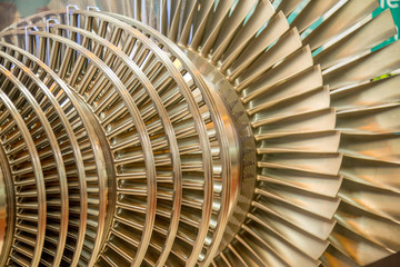 turbine rotor internal steel machine