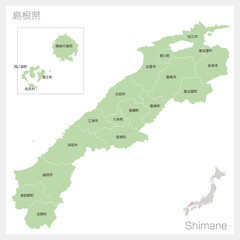 島根県の地図