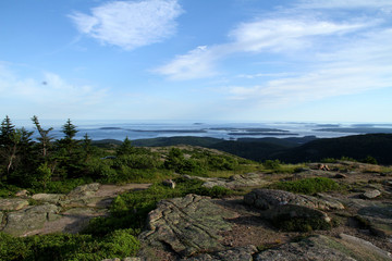 Fototapeta na wymiar Cadillac Mtn. View, coast of Maine