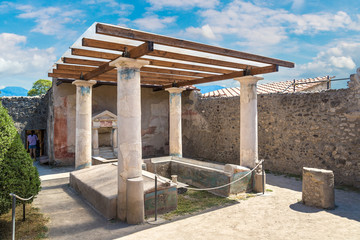 Pompeii city in Italy