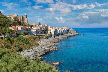 Fototapeta premium Coast of Cefalu in Sicily, Italy