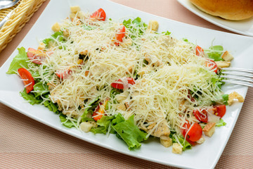 Caesar Salad on white dish