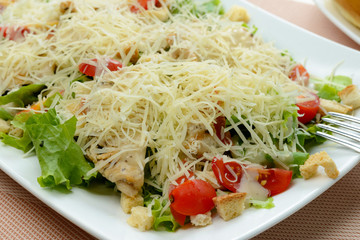 Caesar Salad on white dish