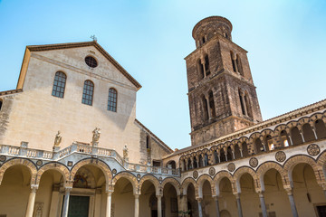 Fototapeta na wymiar Cathedral of Salerno in Italy