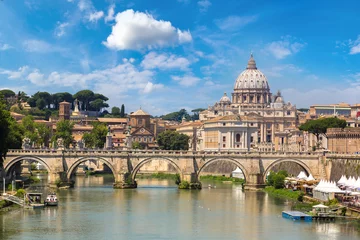 Fotobehang San Pietro-basiliek in Rome, Italië © Sergii Figurnyi