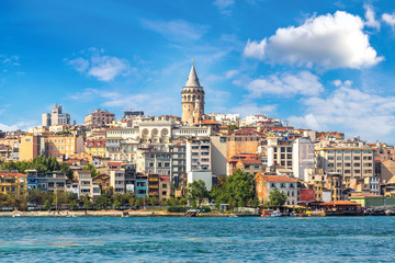 Naklejka premium Galata Tower in Istanbul, Turkey