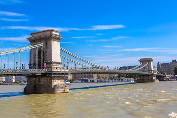 Obraz premium Szechenyi Chain bridge in Budapest