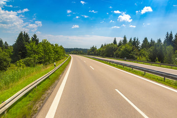 Asphalt road in Germany