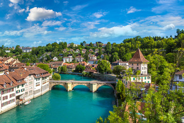 Obraz premium Panoramic view of Bern