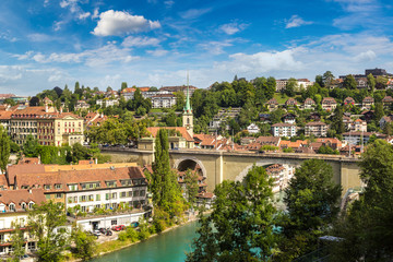 Fototapeta na wymiar Panoramic view of Bern