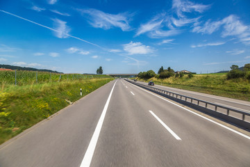 Asphalt road in Switzerland