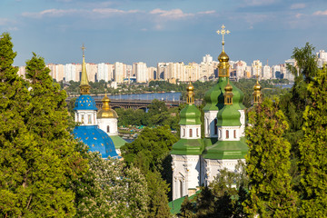 Fototapeta na wymiar Kiev and Vydubychi Monastery