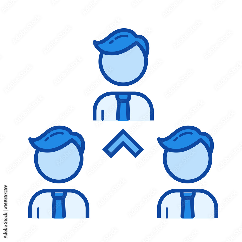 Poster workforce vector line icon isolated on white background. workforce line icon for infographic, websit