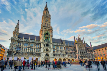 Obraz premium The new town hall in Munich, Germany