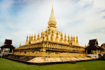 Fototapeta na wymiar Phra That Luang at Vientiane,Laos.
