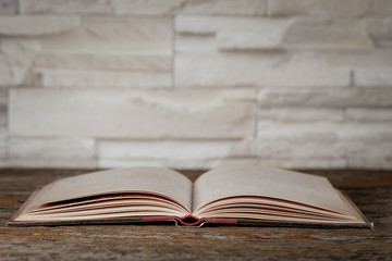 open vintage book