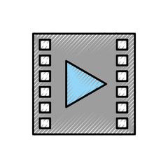 Obraz premium tape media player isolated icon vector illustration design