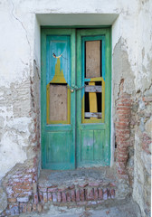 Aliano, Italy - A very small town nestled among the badlands hills of the Basilicata region, famous for being the exile and tomb of the writer, painter and politician Carlo Levi