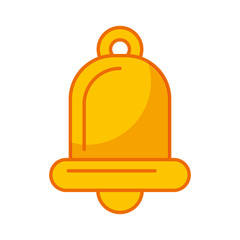 Obraz premium christmas bell decorative icon vector illustration design