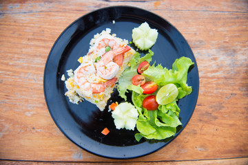 Fried rice with shrimp