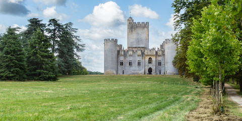 The castle of Roquetaillade, near Bordeaux, in the south west of France