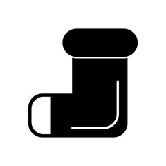 christmas socks isolated icon vector illustration design
