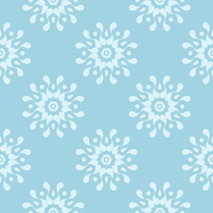 Naklejka premium Blue and white abstract seamless pattern