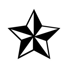 christmas star isolated icon vector illustration design