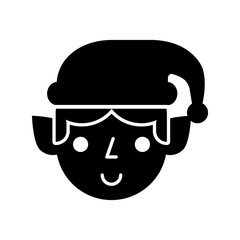 christmas elf avatar character vector illustration design