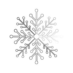 snow flake isolated icon vector illustration design