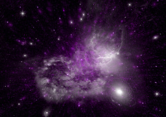 galaxy in a free space