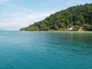 On the tropical beach Province Trat Thailand