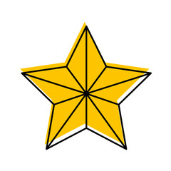 Fototapeta premium christmas star isolated icon vector illustration design