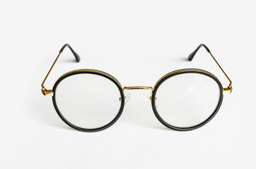 Reading eyeglasses fitting Progressive lens,Fashion glasses Isolated on white background
