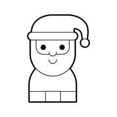 santa claus avatar character vector illustration design