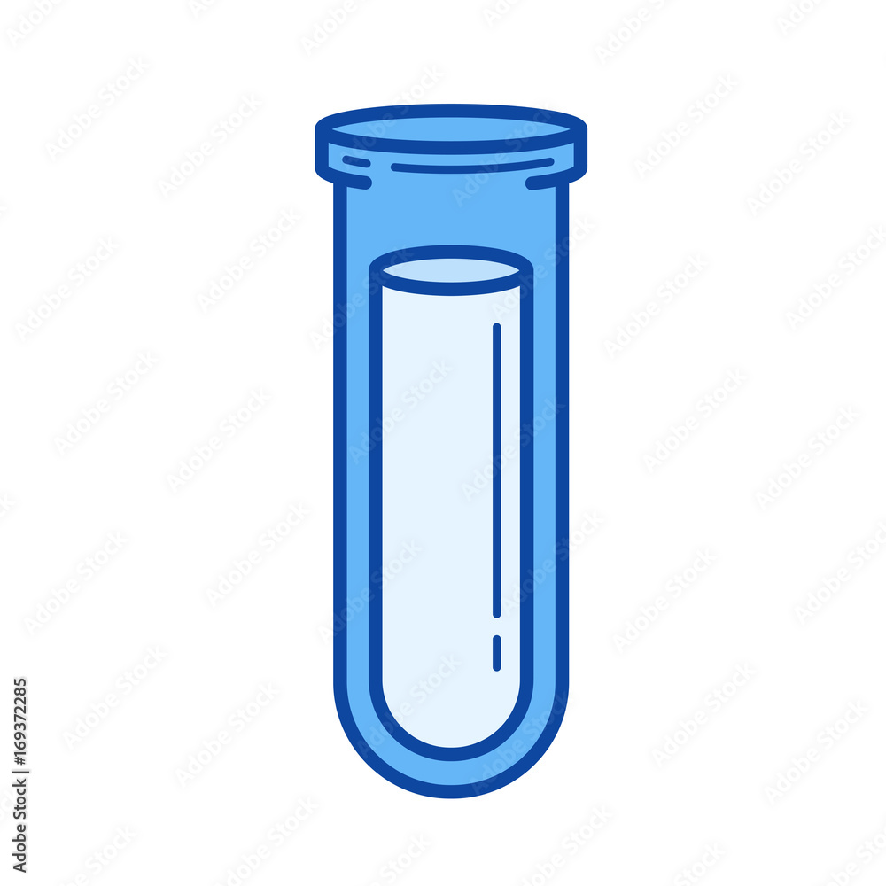 Poster laboratory sample vector line icon isolated on white background. laboratory sample line icon for inf
