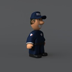 Police - 3D Illustration