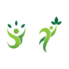 eco nature people life logo