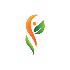 eco nature people life logo