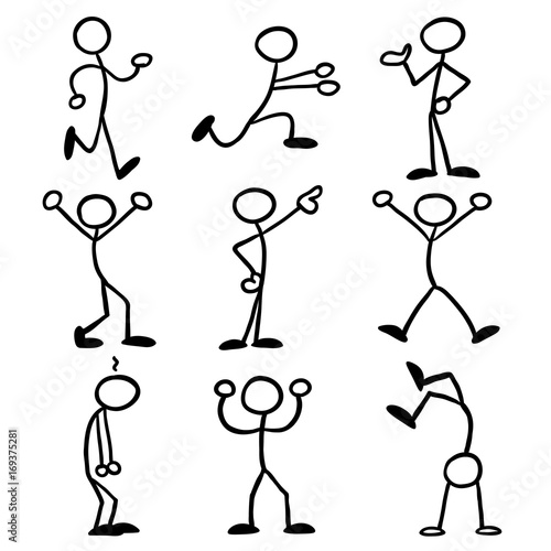stick figures doing things