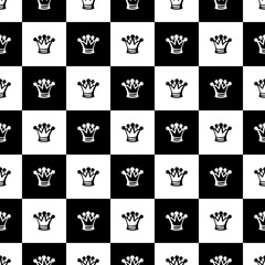 seamless pattern as Chess board. vector