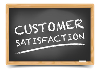 Obraz premium Blackboard Customer Satisfaction