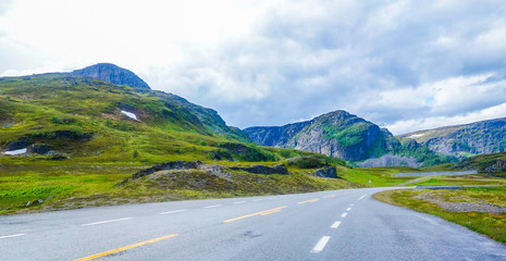 Summer road conditions in Northern Norway