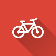 Fototapeta premium Bicycle - vector icon.