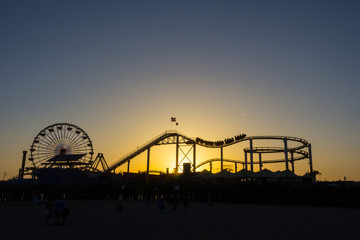 Pacific Park at sunset