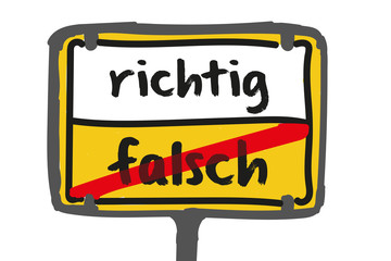 Richtig, falsch