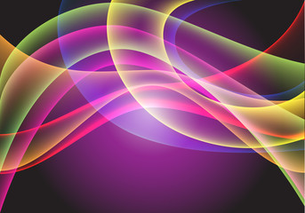 Abstract colors light wave technology background vector illustration.