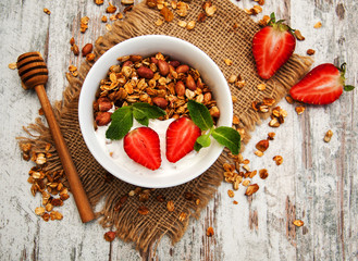 Homemade baked granola